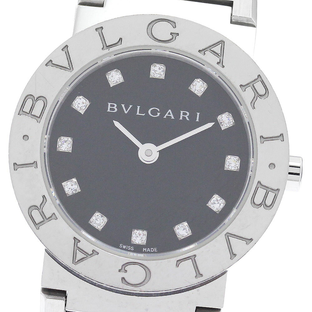 ブルガリ BVLGARI BB26SS ブルガリブルガリ 12Pダイヤモンド クォーツ レディース  ...