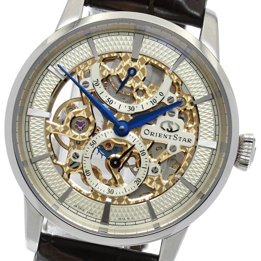 オリエント ORIENT F8B6-UAA0/RK-AZ0001S オリエントスター パワーリザーブ スモールセコンド 手巻き メンズ 美品 箱付き_895065【中古】