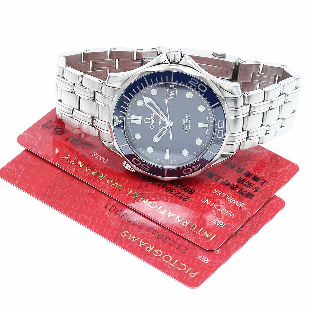 訳あり オメガ OMEGA 212.30.41.20.03.001 シーマスター ダイバー300M デイト コーアクシャル 自動巻き メンズ 保証書付き_888211【中古】