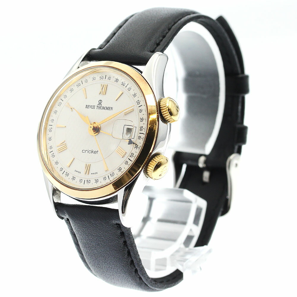 レビュートーメン REVUE THOMMEN 8318002 クリケット アラーム 1399本限定 手巻き メンズ 保証書付き_892571【中古】