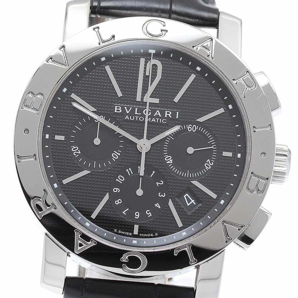 ブルガリ BVLGARI BB42SLCH ブルガリブルガリ クロノグラフ 自動巻き メンズ 箱・保証書付き_889323【中古】