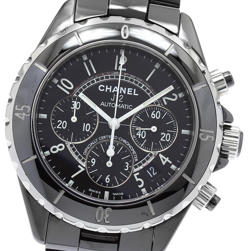 シャネル CHANEL H0940 J12 41MM 黒セラミック クロノグラフ 自動巻き メンズ _891557【中古】 シャネル CHANEL H0940 J12 41MM 黒セラミック クロノグラフ 自動巻き メンズ _891557【中古】