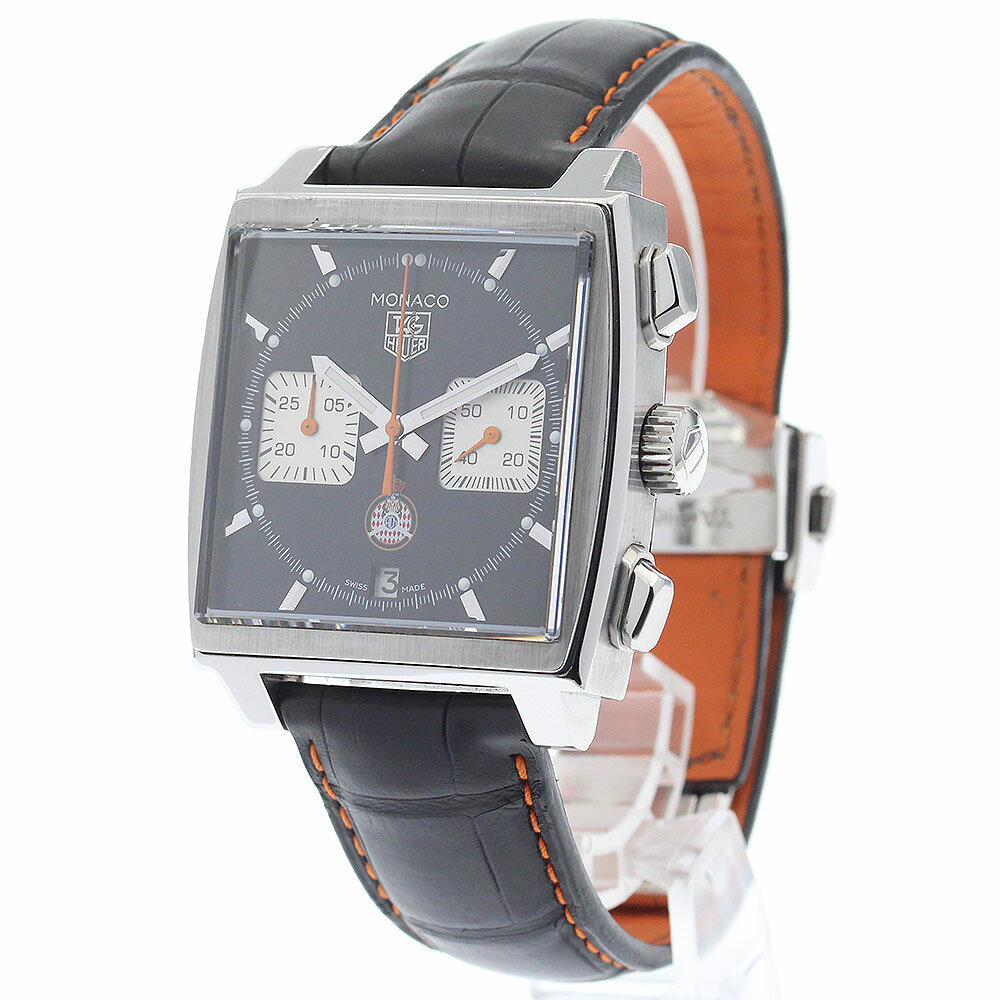 タグホイヤー TAG HEUER CAW211K モナコ キャリバー12 クロノグラフ 1200本限定 自動巻き メンズ 箱・保証書付き_890853【中古】