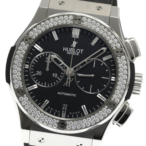 ウブロ HUBLOT 521.NX.1170.LR.1104 クラシック フュージョン デイト クロノグラフ ダイヤベゼル 自動巻き メンズ _894159【中古】 ウブロ HUBLOT 521.NX.1170.LR.1104 クラシック フュージョン デイト クロノグラフ ダイヤベゼル 自動巻き メンズ _894159【中古】