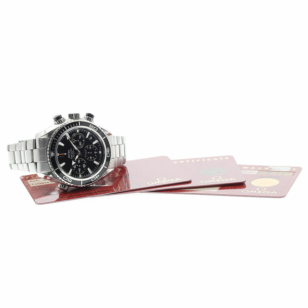 オメガ OMEGA 222.30.38.50.01.001 シーマスター プラネットオーシャン600M クロノグラフ 自動巻き ボーイズ 保証書付き_878015【中古】