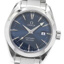 オメガ OMEGA 2577.80 シーマスター アクアテラ デイト クォーツ レディース 保証書付き_886384【中古】