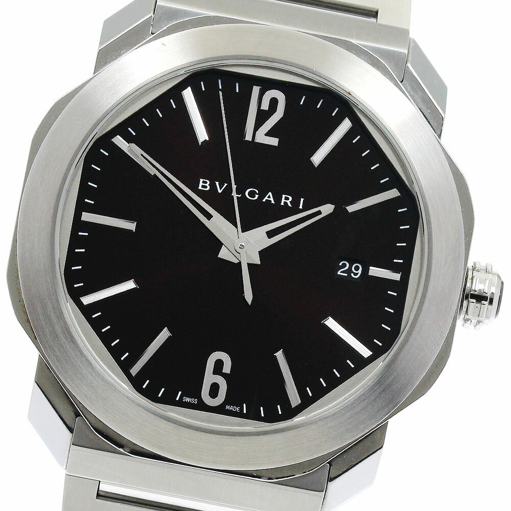 ブルガリ BVLGARI OC41S オクト デイト 自動巻き メンズ _894667【中古】