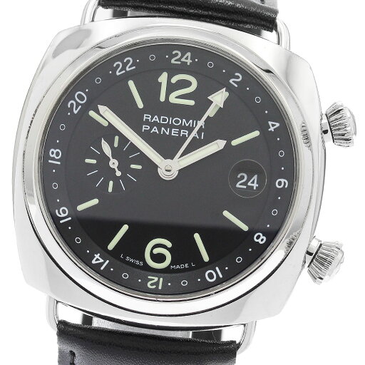 パネライ PANERAI PAM00184 ラジオミール GMT 自動巻き メンズ 箱・保証書付き_891744【中古】 パネライ PANERAI PAM00184 ラジオミール GMT 自動巻き メンズ 箱・保証書付き_891744【中古】