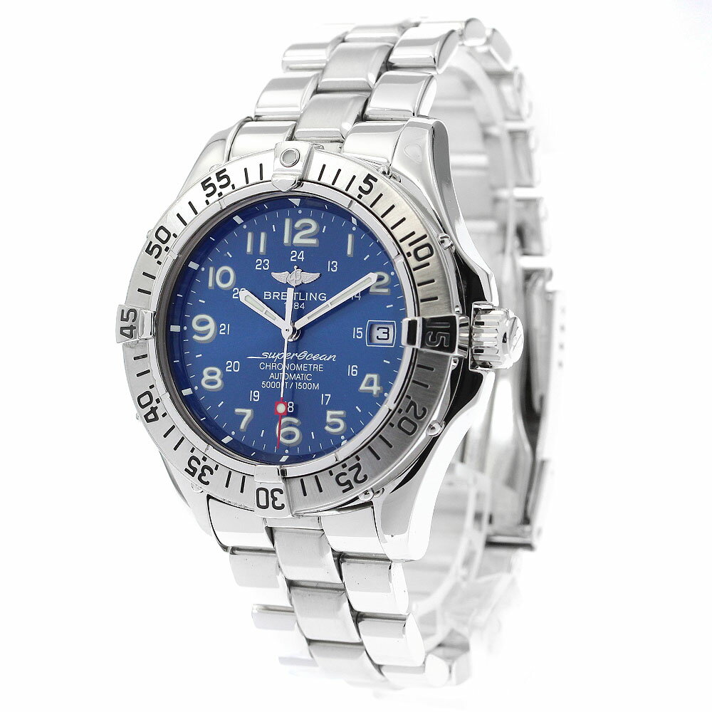 ブライトリング BREITLING A17360 スーパーオーシャン デイト 自動巻き メンズ _891499【中古】