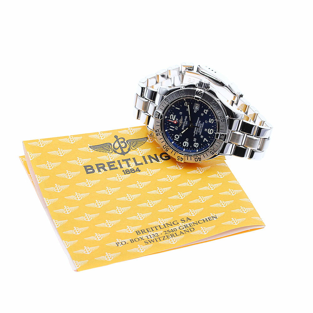 ブライトリング BREITLING A17360 スーパーオーシャン デイト 自動巻き メンズ _891499【中古】
