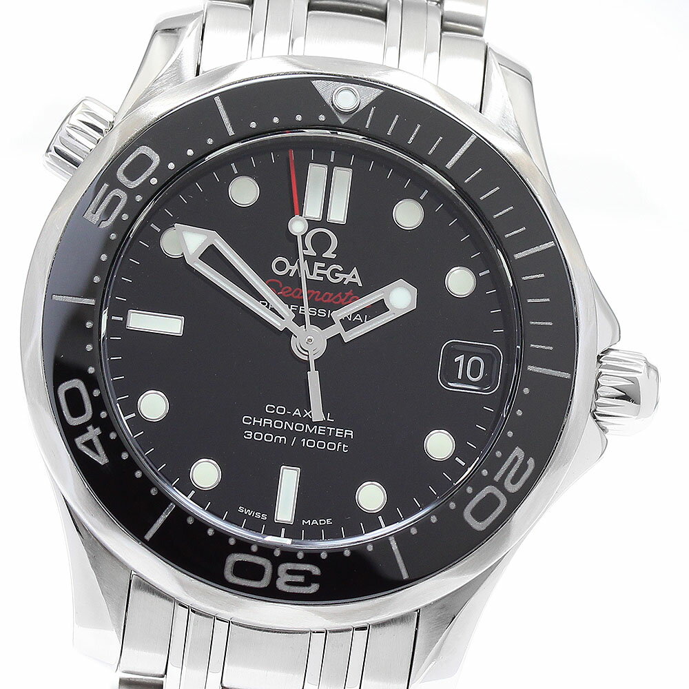 オメガ OMEGA 212.30.36.20.01.002 シーマスター300 デイト 自動巻き ボーイズ 良品 _890117【中古】