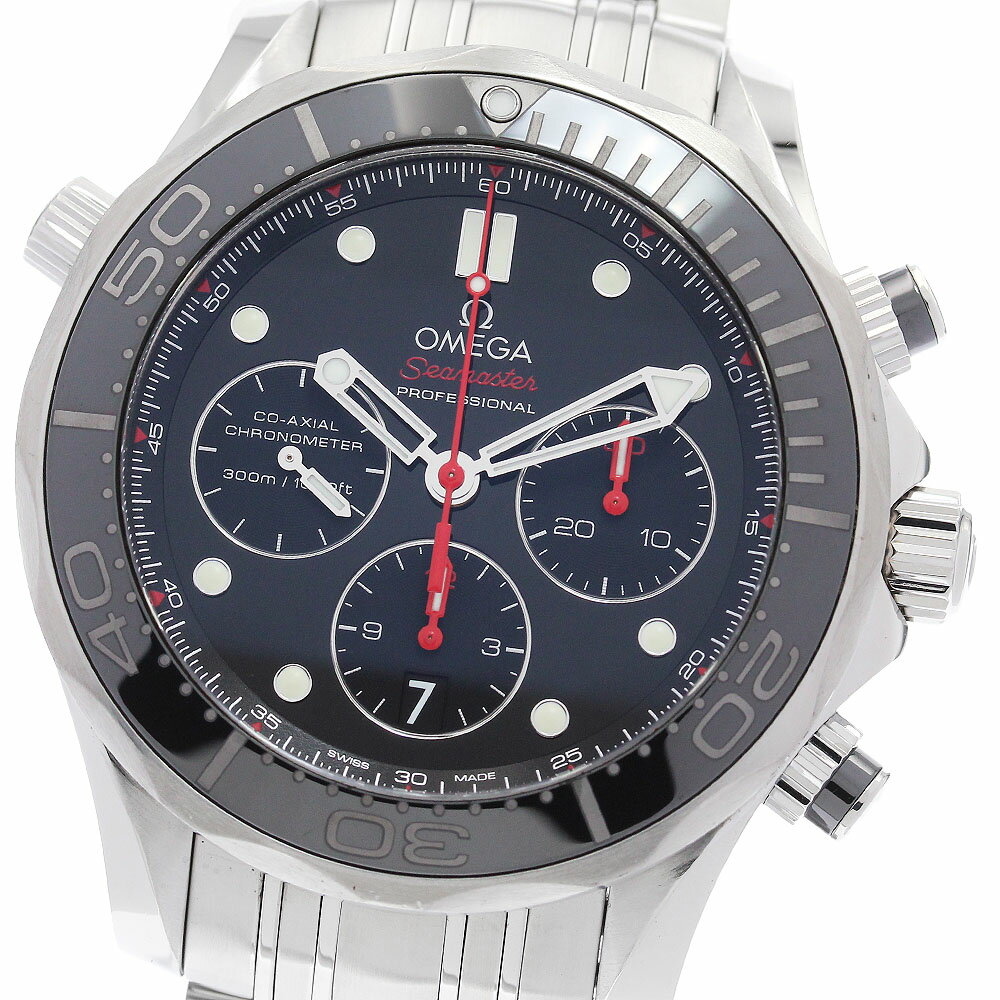 オメガ OMEGA 212.30.44.50.01.001 シーマスター300 コーアクシャル クロノグラフ 自動巻き メンズ 良品 保証書付き_893694【中古】