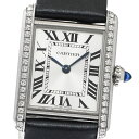 カルティエ CARTIER W4TA0016 タンクマストSM ダイヤベゼル クォーツ ボーイズ _892415【中古】
