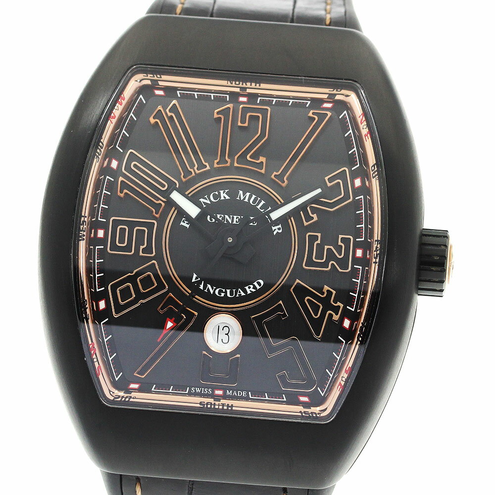 フランクミュラー FRANCK MULLER V45SCDT TTNRBR5N ヴァンガード デイト 自動巻き メンズ 極美品 箱付き_896552【中古】