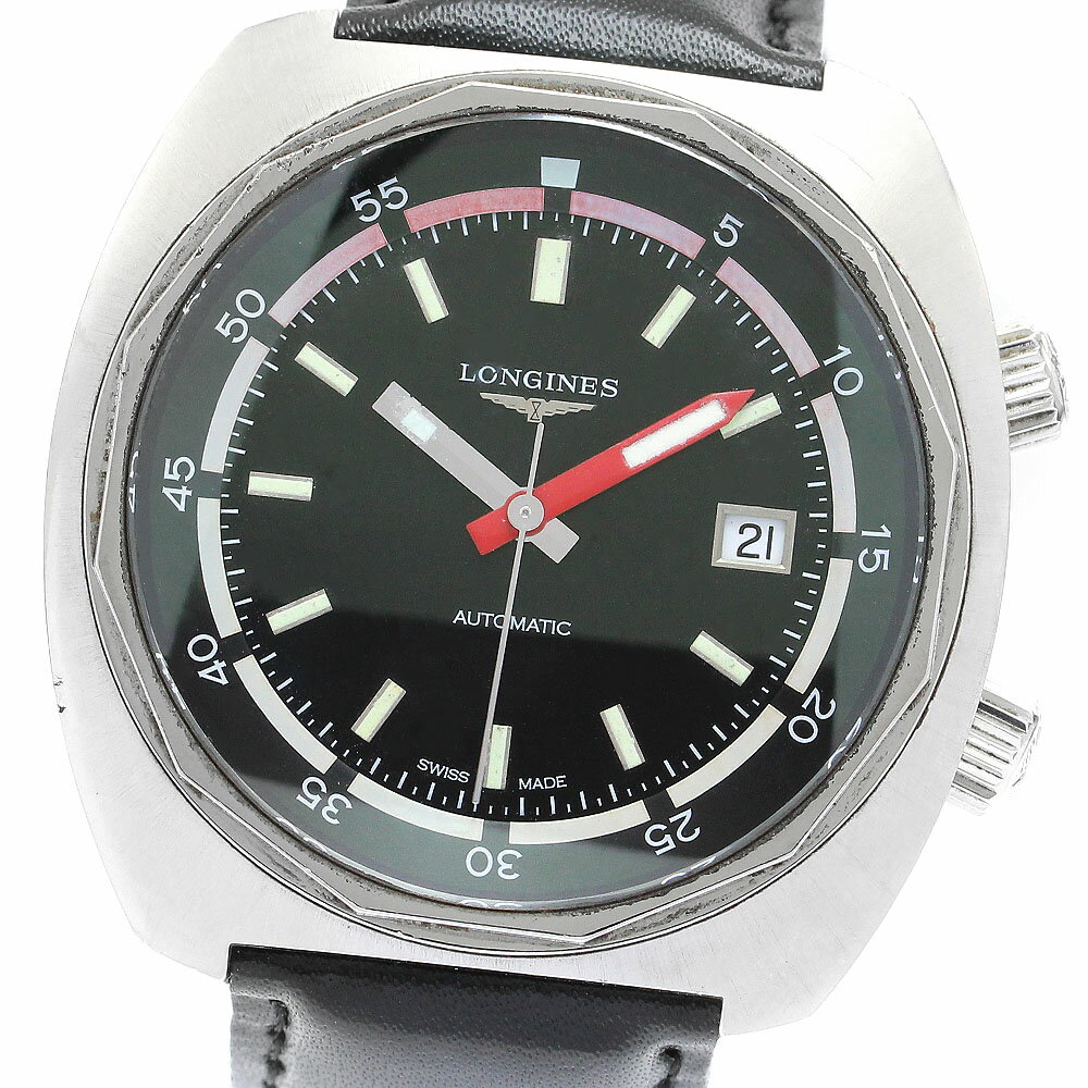 ロンジン LONGINES L2.795.4 ヘリテージダイバー デイト 自動巻き メンズ _891529【ev10】【中古】