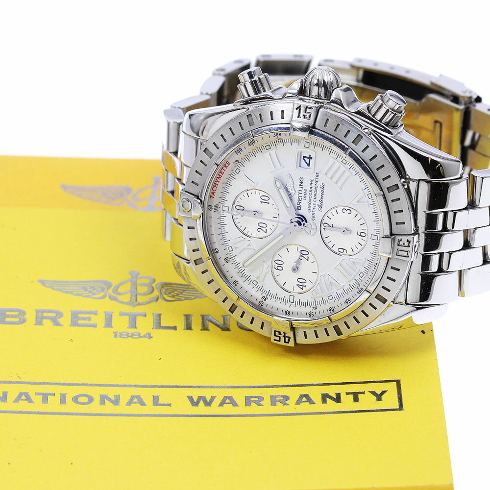 ブライトリング BREITLING A13356 クロノマット エボリューション クロノグラフ 自動巻き メンズ 保証書付き_888628【中古】