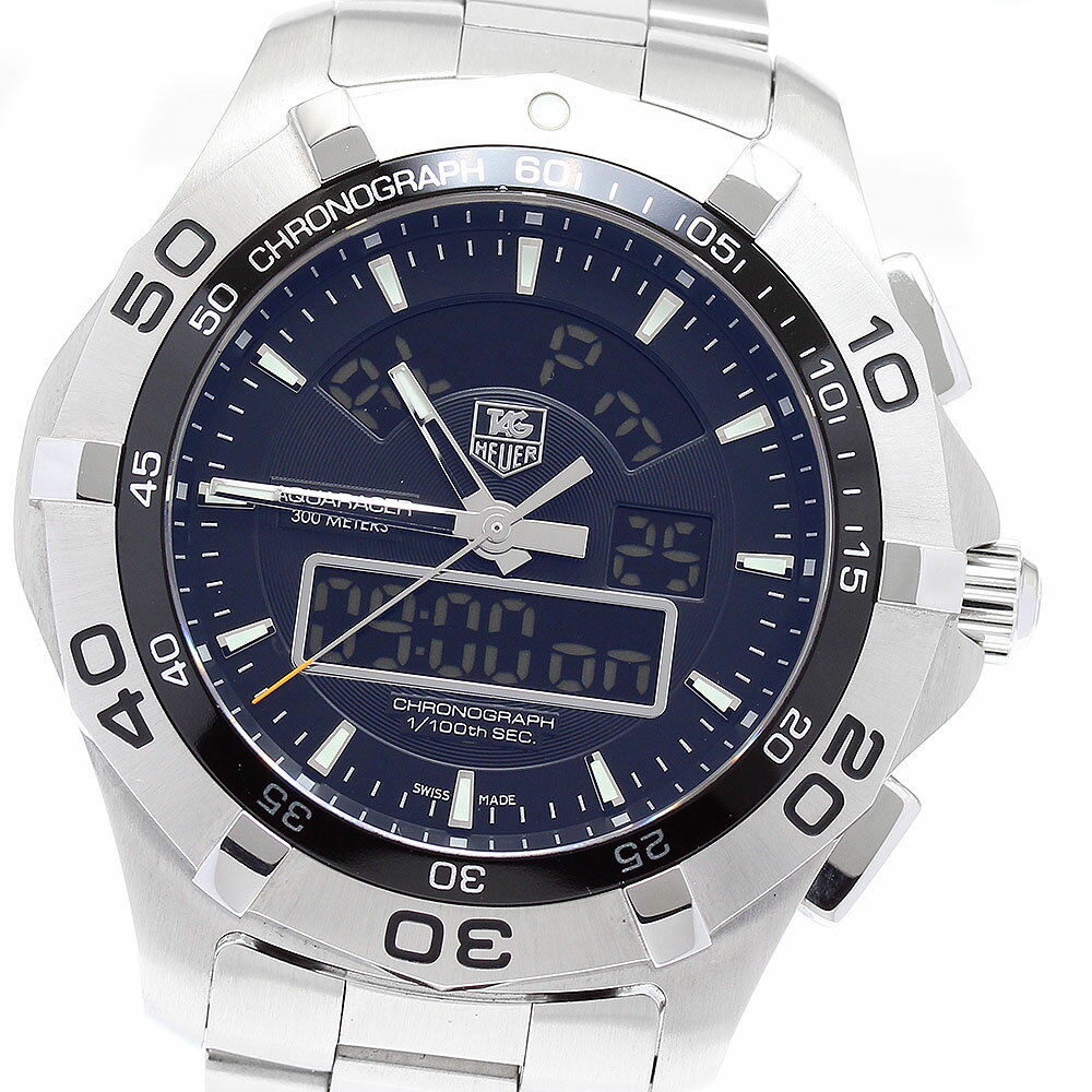 タグホイヤー TAG HEUER CAF1010 アクアレーサー クロノタイマー クォーツ メンズ _889756【中古】