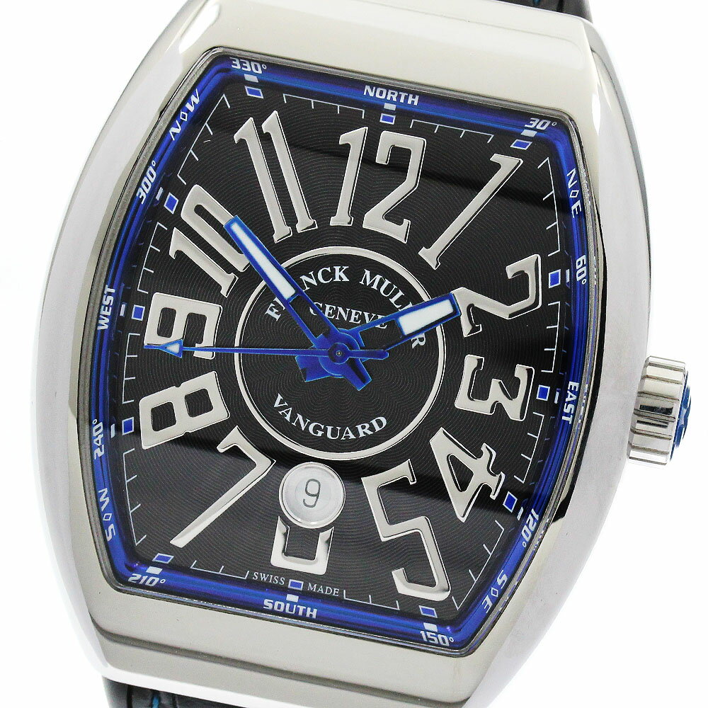 フランクミュラー FRANCK MULLER V45SCDTACNR ヴァンガード ブルーコンセプト デイト 自動巻き メンズ 良品 _895365【中古】