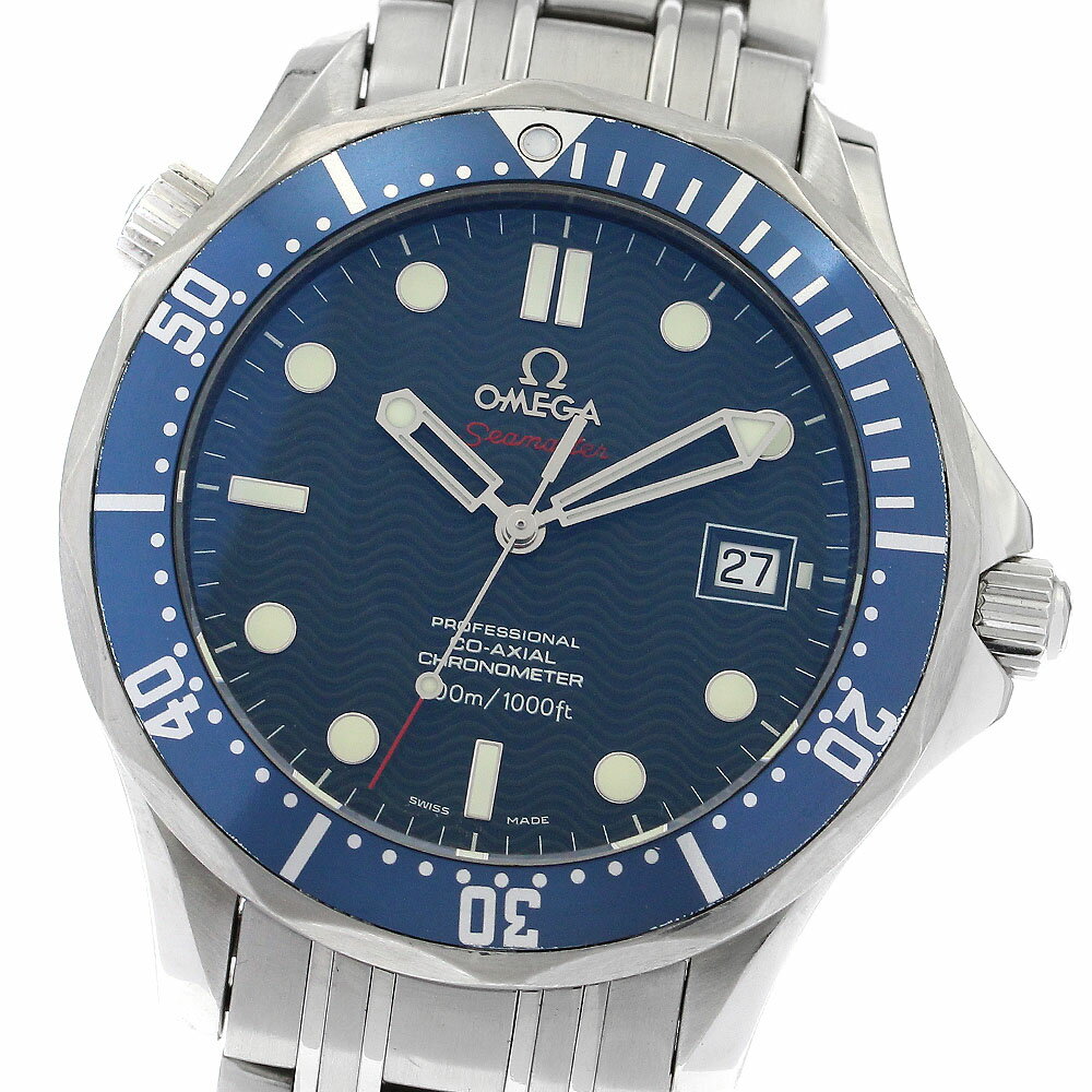 オメガ OMEGA 2220.80 シーマスター300 コーアクシャル デイト 自動巻き メンズ _888112【中古】