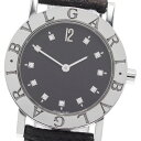 ベルト訳あり ブルガリ BVLGARI BB30SLD ブルガリブルガリ デイト 11Pダイヤ クォーツ ボーイズ 内箱付き_893588【中古】