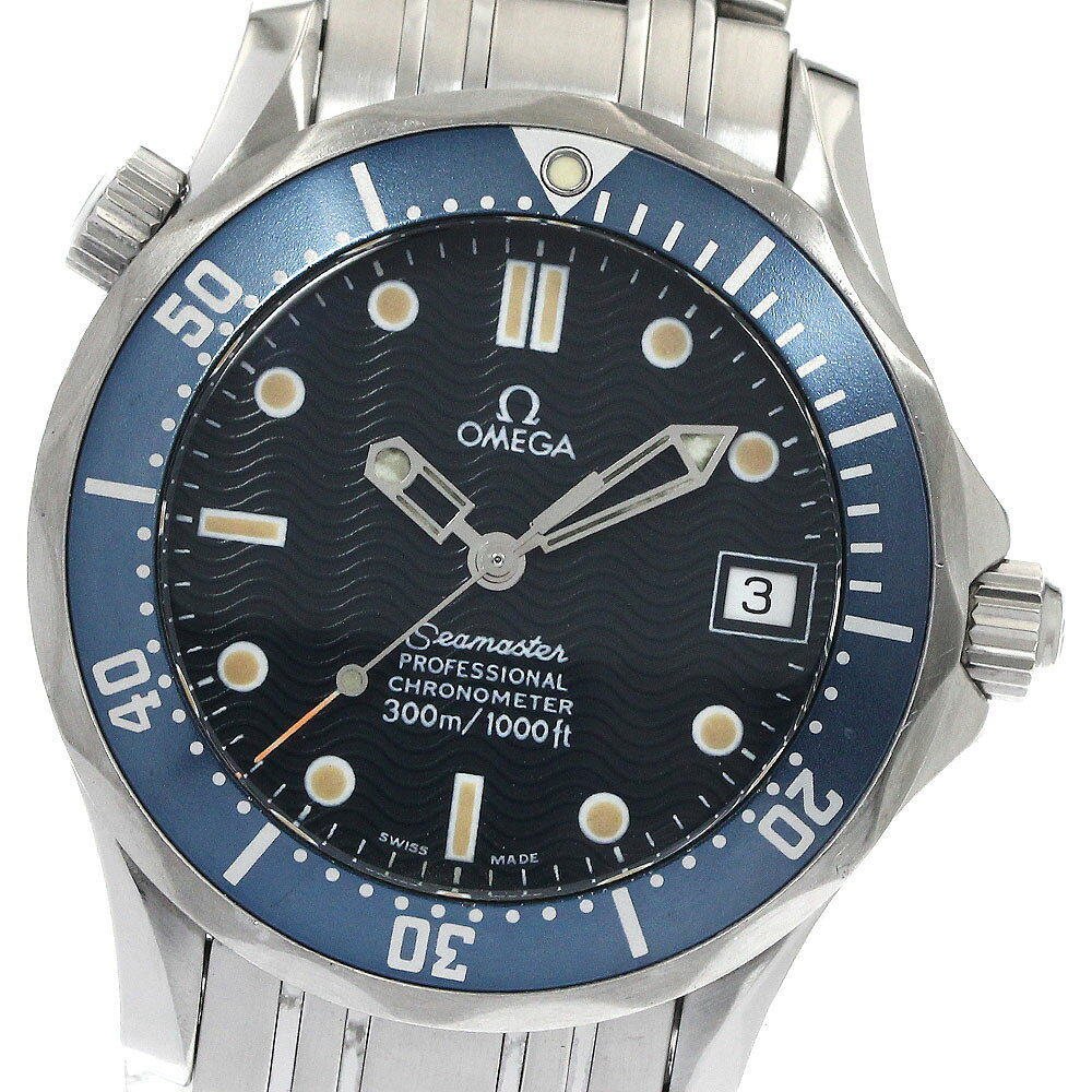 オメガ OMEGA 2551.80 シーマスター300 デイト 自動巻き ボーイズ _893947【中古】