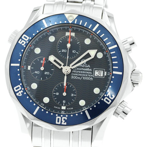 オメガ OMEGA 2599.80 シーマスター300 デイト クロノグラフ 自動巻き メンズ 保証書付き_805987【中古】 オメガ OMEGA 2599.80 シーマスター300 デイト クロノグラフ 自動巻き メンズ 保証書付き_805987【中古】
