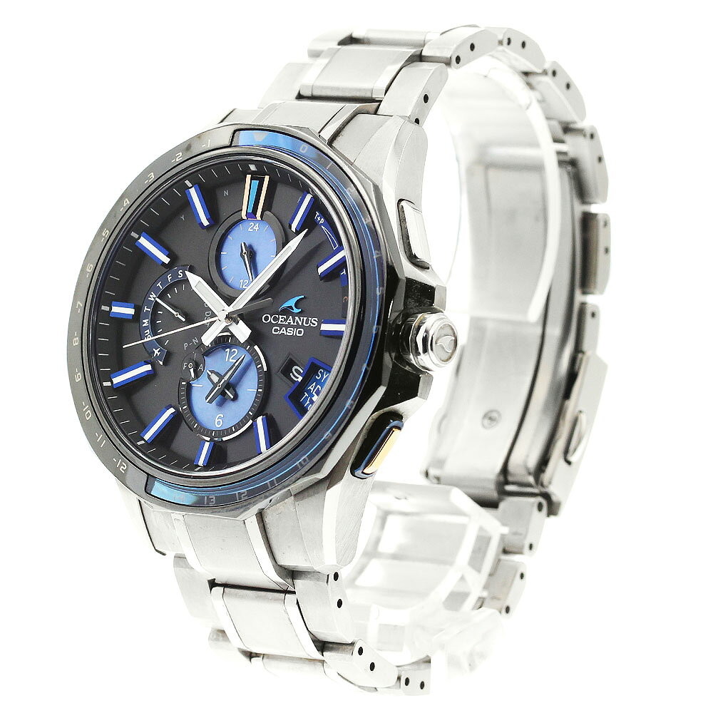 カシオ CASIO OCW-G2000C-1AJF オシアナス 世界1500本限定 ソーラー電波 メンズ 箱・保証書付き_896006【中古】