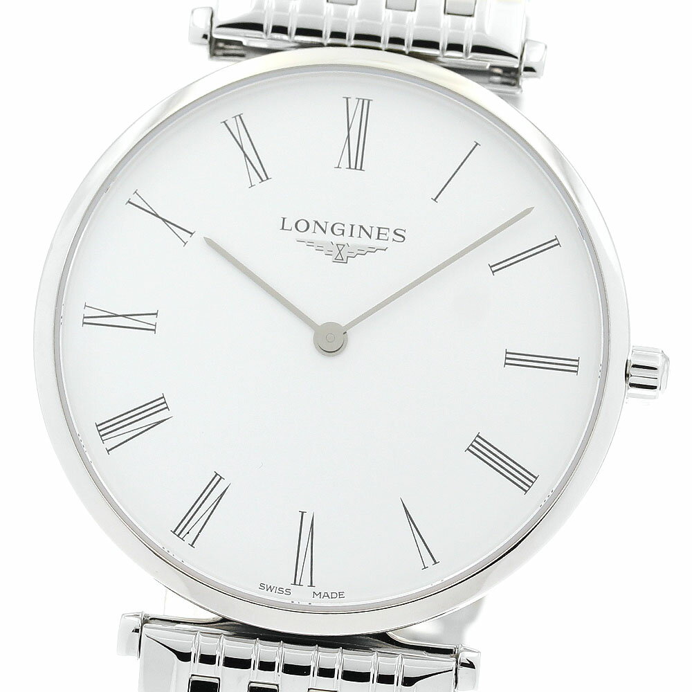 ロンジン LONGINES L4.866.4 ラ グラン クラシック ドゥ クォーツ メンズ 美品 箱・保証書付き_899872【中古】