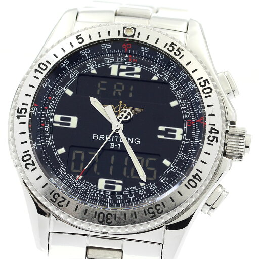 ブライトリング BREITLING A68362 B-1 クォーツ メンズ 箱・保証書付き_895292【中古】 ブライトリング BREITLING A68362 B-1 クォーツ メンズ 箱・保証書付き_895292【中古】
