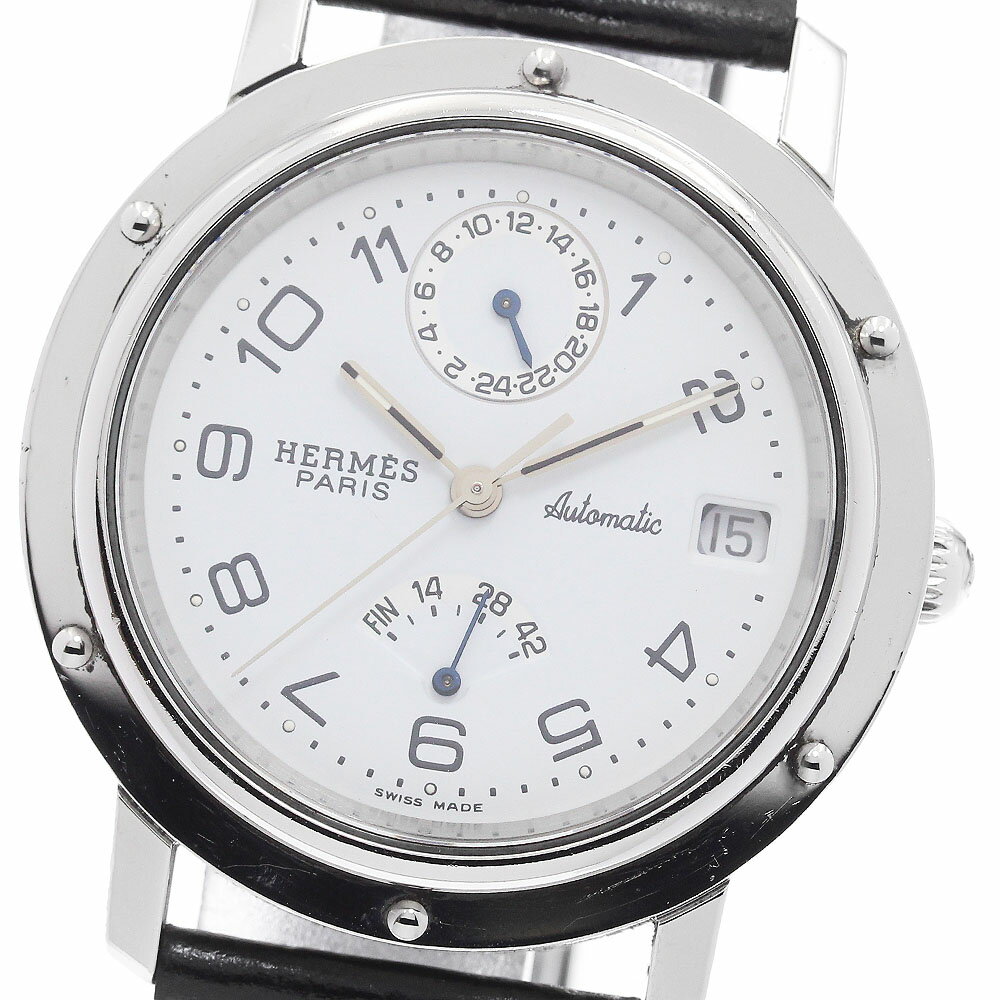 エルメス HERMES CL5.710 クリッパー GMT デイト 自動巻き メンズ _896537【中古】