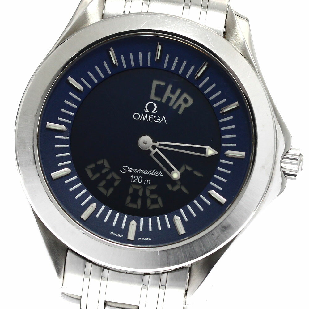 オメガ OMEGA 2521.81 シーマスター120 マルチファンクション クォーツ メンズ _900524【中古】