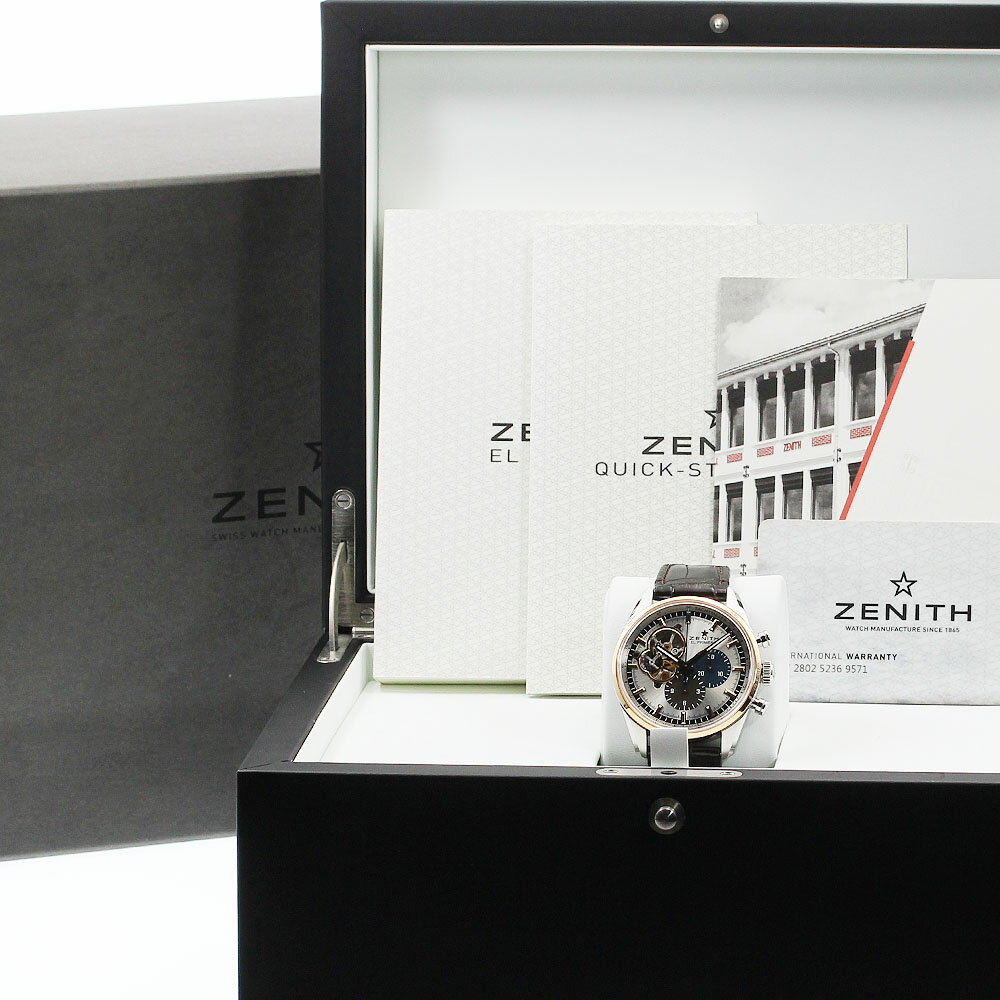 ゼニス ZENITH 51.2080.4061/69.C494 エルプリメロ クロノマスター オープン 自動巻き メンズ 箱・保証書付き_899305【中古】