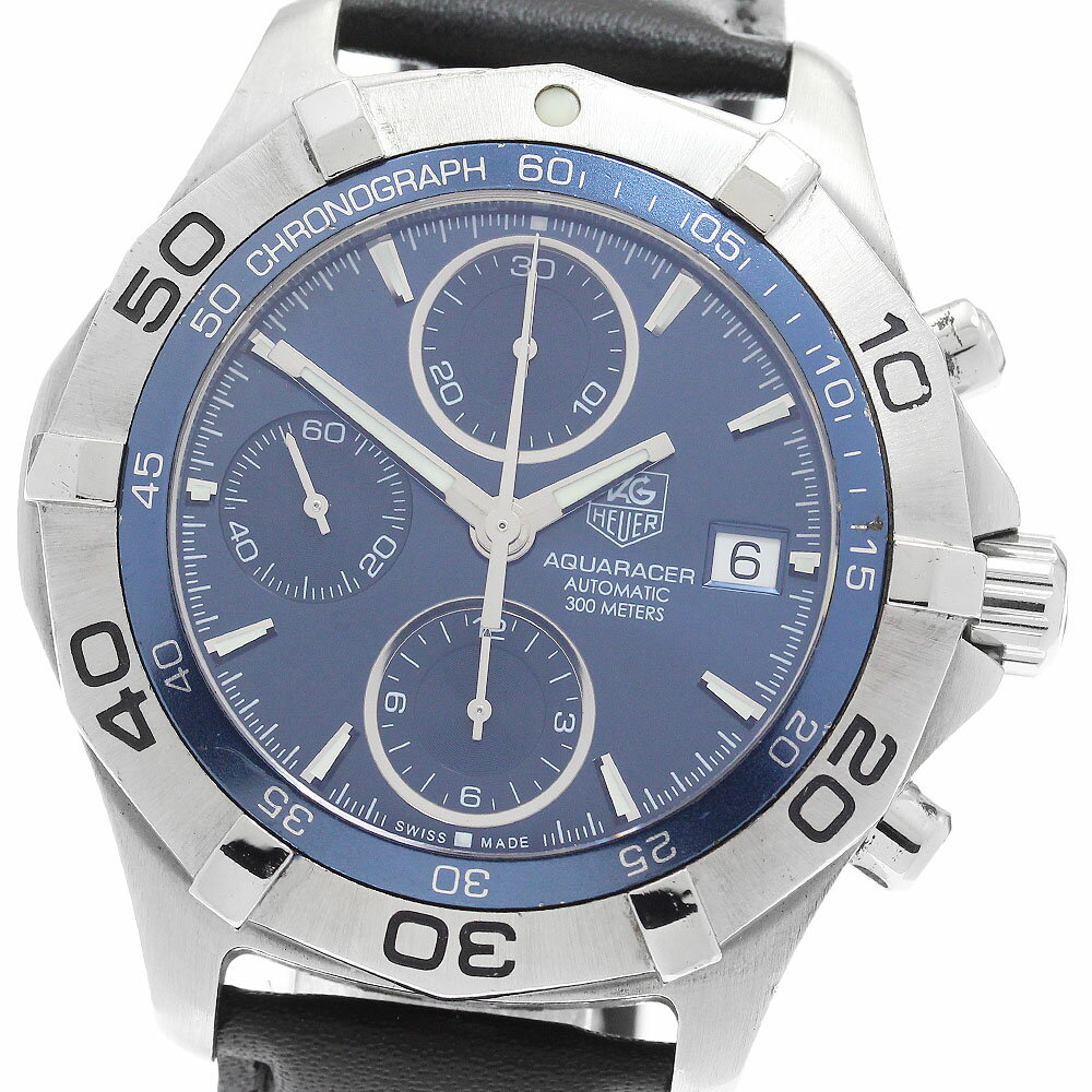 タグホイヤー TAG HEUER CAF2112.BA0809 アクアレーサー クロノグラフ 自動巻き メンズ 保証書付き_896256【中古】