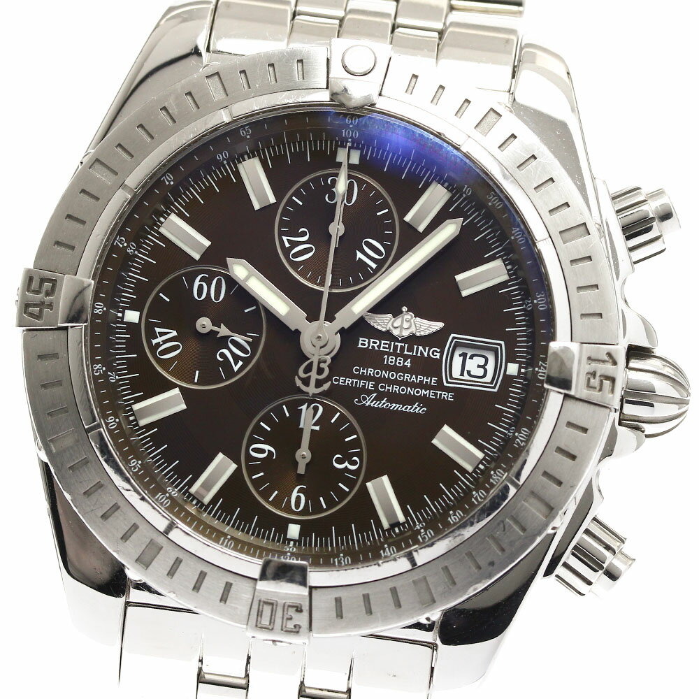 ブライトリング BREITLING A13356 クロノマット エボリューション 自動巻き メンズ 保証書付き_896204【中古】