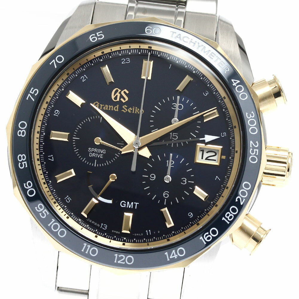 OMEGA - セイコー SEIKO SBGC242/9R86-0AL0 スポーツコレクション クロノグラフ パワーリザーブ スプリングドライブ メンズ 良品 _898119【中古】