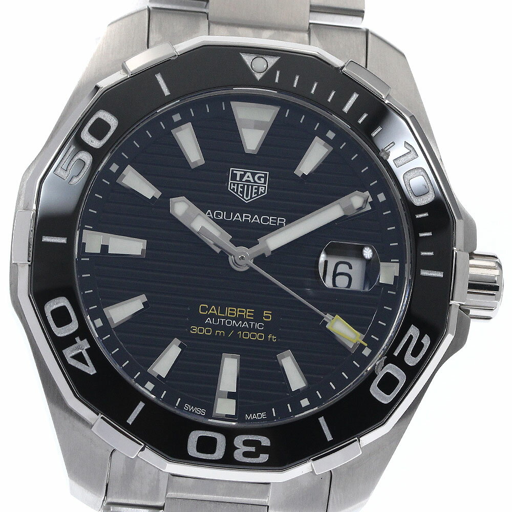 タグホイヤー TAG HEUER WAY201A アクアレーサー キャリバー5 デイト 自動巻き メンズ 良品 保証書付き_894408【中古】