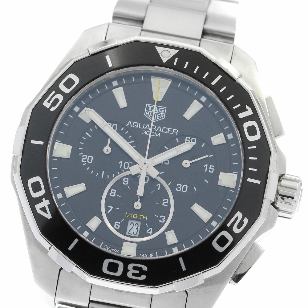 タグホイヤー TAG HEUER CAY111A アクアレーサー クロノグラフ クォーツ メンズ _894797【中古】
