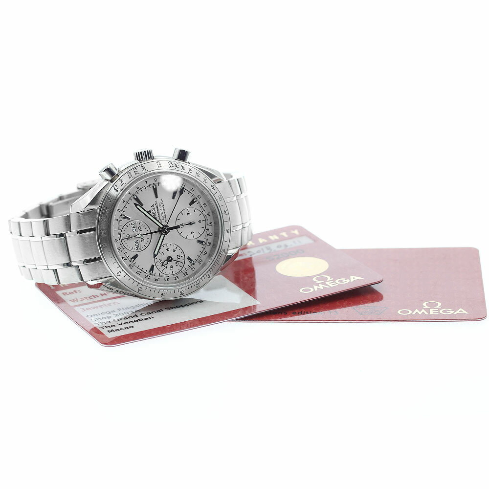 オメガ OMEGA 3221.30 スピードマスター トリプルカレンダー クロノグラフ 自動巻き メンズ 良品 保証書付き_901164【中古】