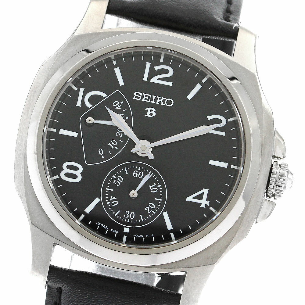 セイコー SEIKO 4S29-00A0/SAGN005 ブライツ 琺瑯文字盤 パワーリザーブ 手巻き メンズ _893834【中古】