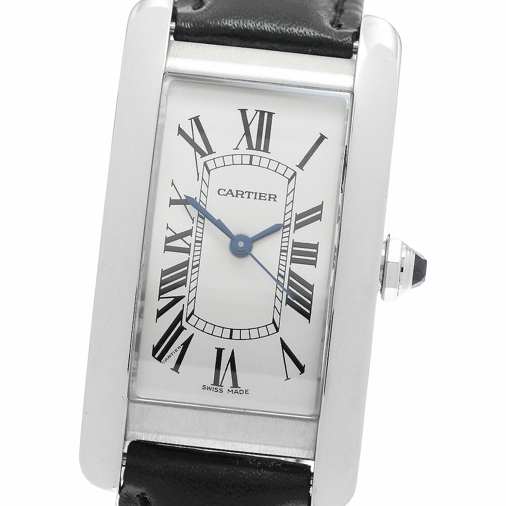 カルティエ CARTIER WSTA0017 タンクアメリカンMM 自動巻き ボーイズ 良品 _894874【中古】