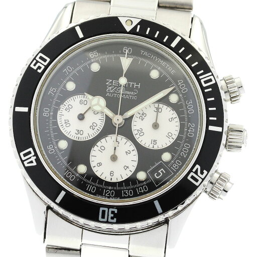 ゼニス ZENITH 02.2310.400 エルプリメロ デ・ルーカ クロノグラフ 自動巻き メンズ 保証書付き_896410【中古】 ゼニス ZENITH 02.2310.400 エルプリメロ デ・ルーカ クロノグラフ 自動巻き メンズ 保証書付き_896410【中古】