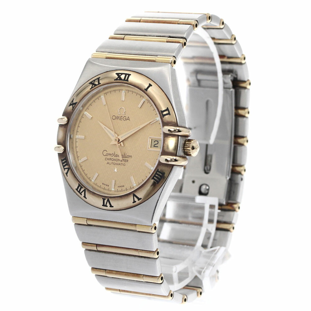 オメガ OMEGA 1202.10 コンステレーション YGコンビ フルバー 自動巻き メンズ 保証書付き_902120【中古】