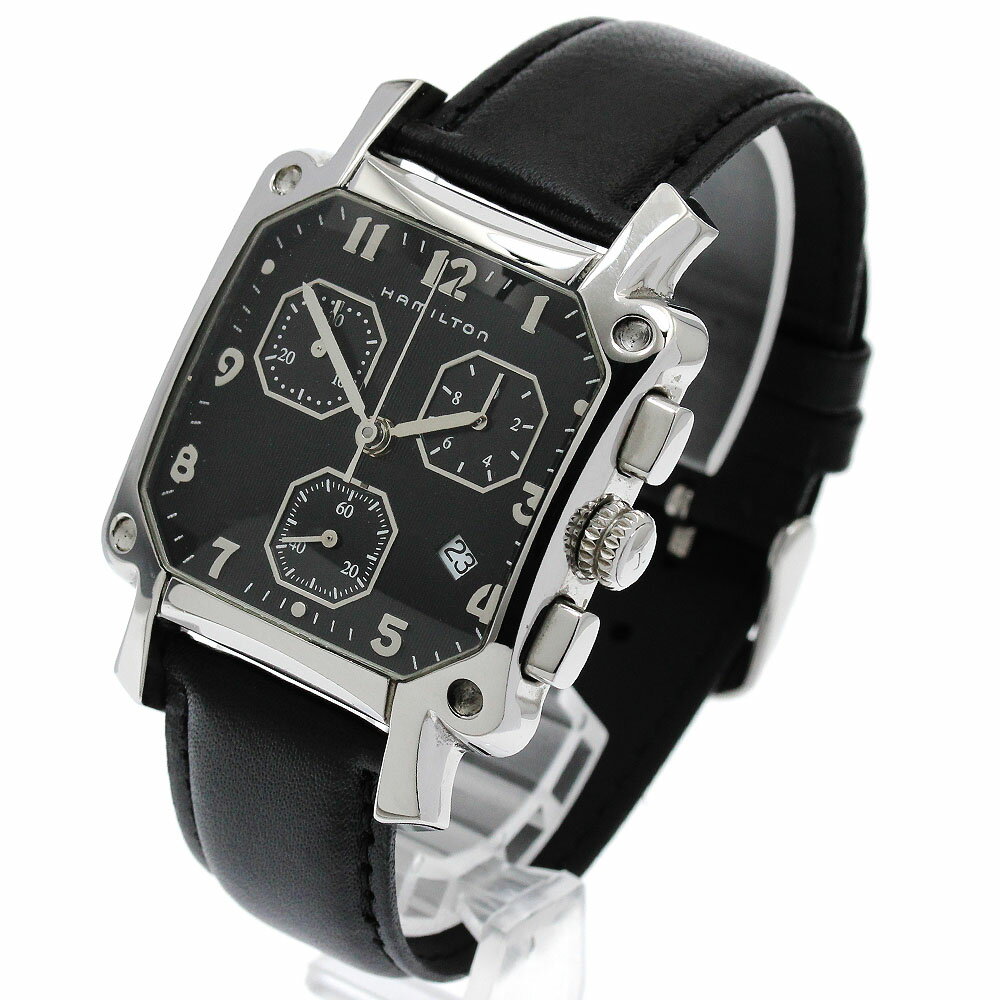 ハミルトン HAMILTON H194120 ロイド クロノグラフ クォーツ メンズ _898281【中古】
