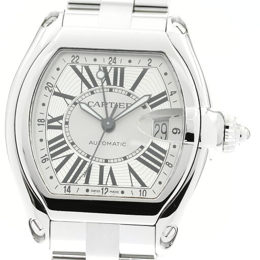 カルティエ CARTIER W62032X6 ロードスター GMT 自動巻き メンズ 良品 _898735【中古】 カルティエ CARTIER W62032X6 ロードスター GMT 自動巻き メンズ 良品 _898735【中古】