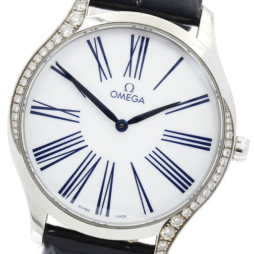 オメガ OMEGA 428.18.39.60.04.001 デビル トレゾア ダイヤベゼル クォーツ メンズ _899142【中古】 オメガ OMEGA 428.18.39.60.04.001 デビル トレゾア ダイヤベゼル クォーツ メンズ _899142【中古】