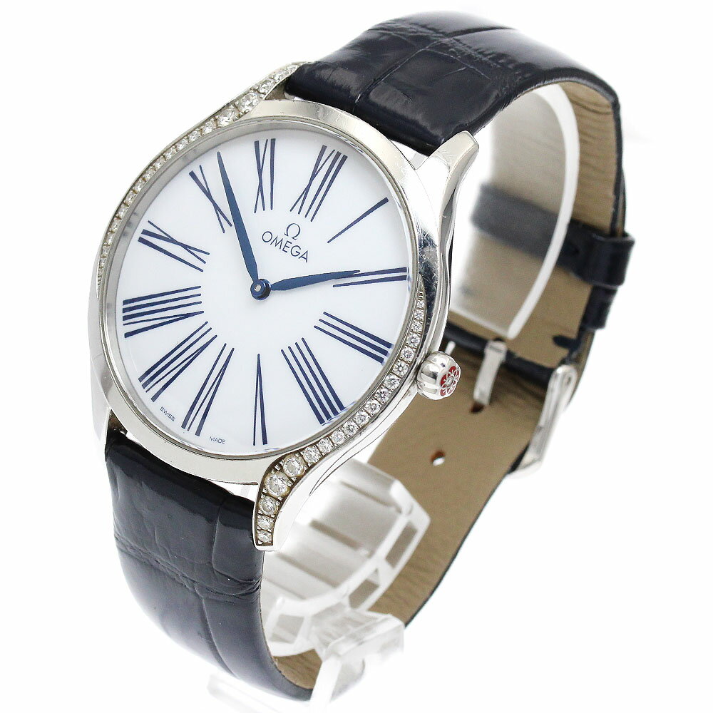 オメガ OMEGA 428.18.39.60.04.001 デビル トレゾア ダイヤベゼル クォーツ メンズ _899142【中古】