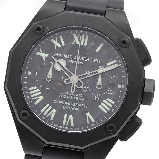 ボーム&メルシェ Baume & Mercier 65654/MOA08834 リビエラS マグナムXXL フライバック 自動巻き メンズ 良品 _899264【中古】