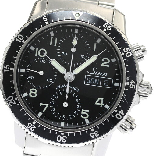 ジン Sinn 103.B.SA.AUTO クロノグラフ デイデイト 自動巻き メンズ 保証書付き_898873【中古】 ジン Sinn 103.B.SA.AUTO クロノグラフ デイデイト 自動巻き メンズ 保証書付き_898873【中古】