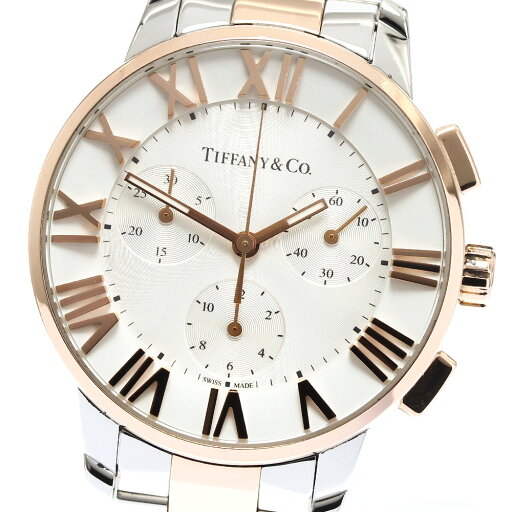 ティファニー TIFFANY&Co. 33989547 クロノグラフ クォーツ メンズ 保証書付き_900344【中古】 ティファニー TIFFANY&Co. 33989547 クロノグラフ クォーツ メンズ 保証書付き_900344【中古】