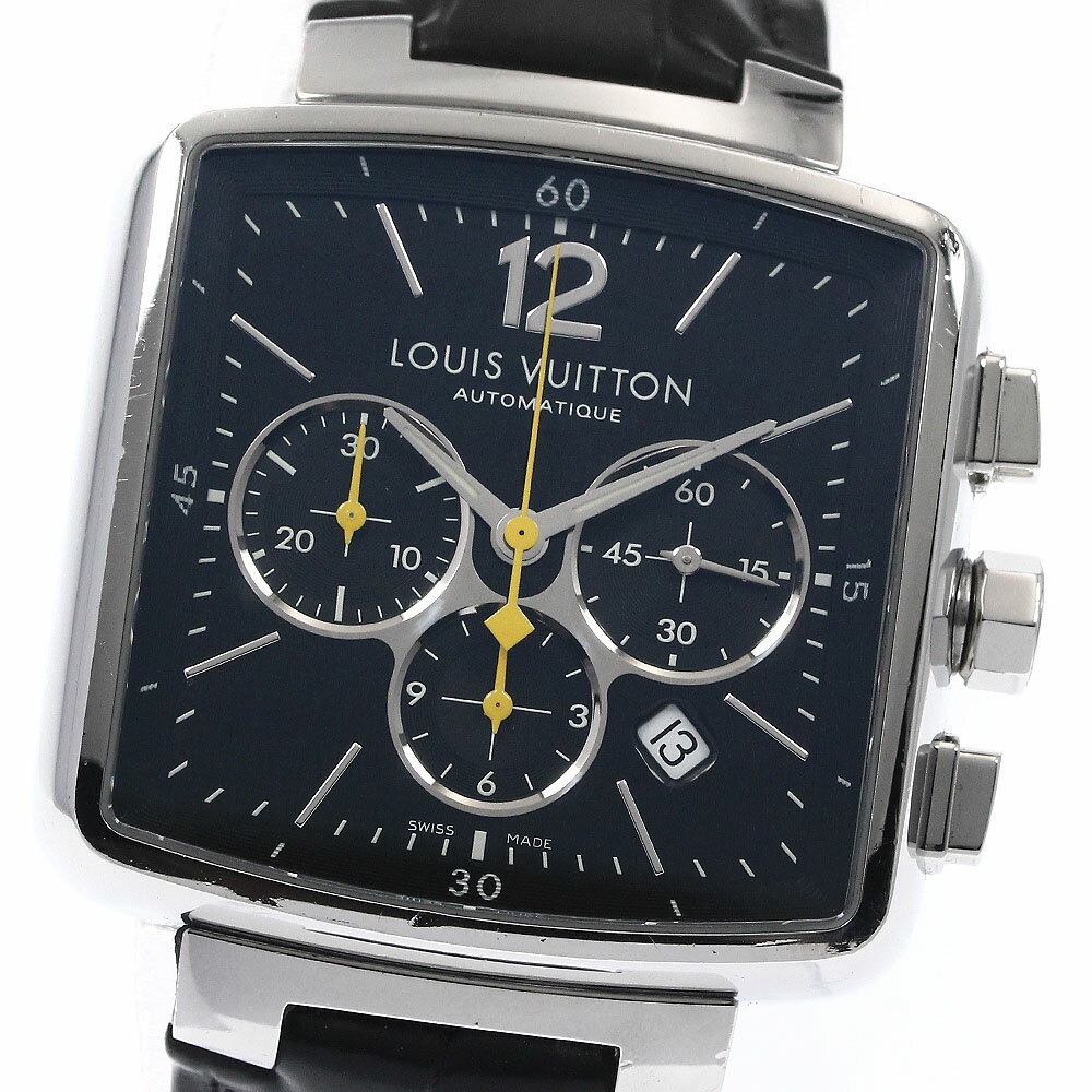 ルイ・ヴィトン LOUIS VUITTON Q212G スピーディー クロノグラフ 自動巻き メンズ 箱・保証書付き_896356【中古】